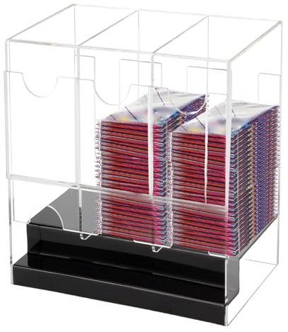 Generico Booster Dispenser - Trading Cards, Pack Display | Stylish Organized Storage, Easy Access, Convenient Box, Compact Holder For Collectors, Safe Everyday Use