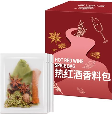 Vino Caliente Mezcla de Especias para Grog, Mezcla de Especias para Ron Caliente, Aperitivos y Cócteles