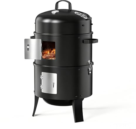 KOBENDA 3-in-1 Smoker Grill, Räucherofen und Räuchertonne