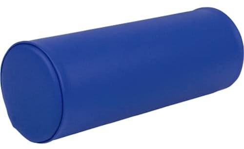 ATC Handels GmbH Lagerungsrolle mit Kunstlederbezug mit qualitativem Ether-Schaum - Länge: 40cm - in 3 verschiedenen Durchmesser und 5 Entlastungsrolle (blau, 40 x 15cm)