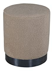 Venture Home Benji Pouf - Schwarz/Beige Teddy
