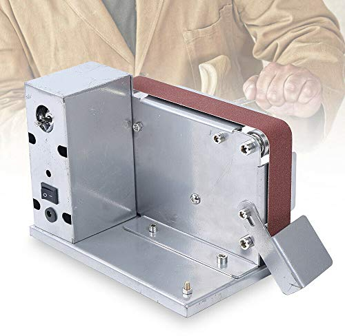 Bandschleifer Stationaer Bandschleifer 4500~9000 U/min Mini-Elektro-Bandschleifer DIY-Bandschleifer DC12~24V Bandschleifer Messerschleifer Kleine Poliermaschine