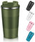 Dycietx Travel Mug with Leakproof Lid,Insulated Reusable Coffee for Hot&Cold Drinks/Tea,Portable Stainless Steel Thermal Takeaway Cup Car/Outdoor/Picnic/ Office/School (510ml Green) (CM03RD)