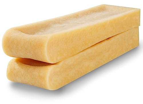 WOW BITES osso per cani premium - masticativi di lunga durata di latte naturale - snack al formaggio Extra Grande (250 g, set da 2, taglia XL)