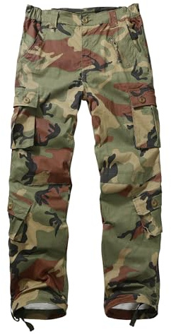 OCANXUE Women's Cargo Pants Relaxed Fit Camo Pants Straight Leg Casual Stretch Work Pants with 9 Pockets C29 Camo 14