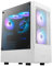 GAMDIAS TALOS PC-Gehäuse, EATX Gaming Mid Tower, vorinstallierter 3 PWM ARGB Lüfter, gehärtetes Glas, Seitenwand aus gehärtetem Glas, Airflow Mesh, unterstützt Dual 360 & Type-C, Weiß