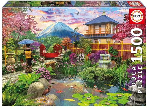 Educa - Puzzle de 1500 pièces pour Adultes | Jardin Japonais. Mesure: 85 x 60 cm À partir de 14 Ans (19937)
