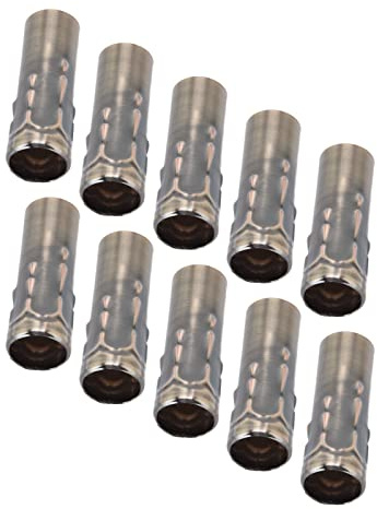 Kronleuchter-Kerzenlampen-Sockelhülse, 10 Stück, Galvanisiertes Eisen, Kerzenform, Sockelabdeckungen, Hülsen, 7,6 Cm Hoch, Kerzenabdeckung, Tropfhülsen(Antike Bronze)