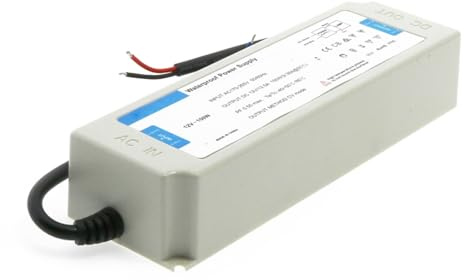 Fuente de alimentación 150W 24VDC IP66 para tiras LED, ideal para iluminación exterior y proyectos de decoración.