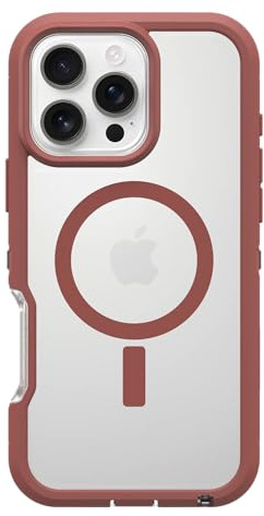 OtterBox Defender Series XT Hülle für iPhone 16 Pro Max, Transparent/Braun | MagSafe, Stoßfest und ultra-robust, Schützende Hülle, 7x getestet nach Militärstandard