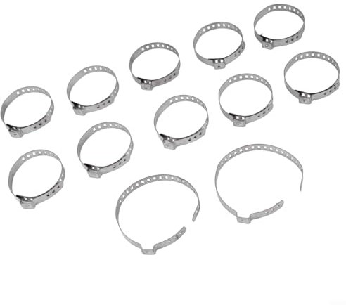 Praktische Edelstahl Antriebswelle Achsgelenk Clip 12er Set Einstellbare Auto CV Boot Schellen (S)