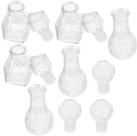 HEALLILY 6pièces Carafe à Bouteille Décorative Transparente Pour Pour Saint-valentin Avec Système De Conservation