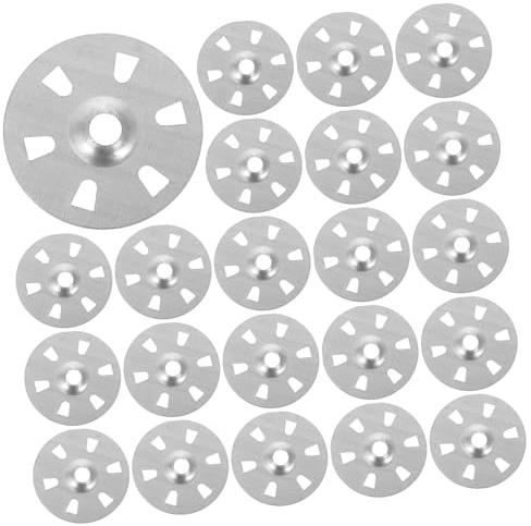 Vaguelly 200 piezas Arandelas para Tablero de Espuma Aislamiento Térmico con Fundido Fijación Segura para Placas de y Proyectos de Renovación y Resistentes