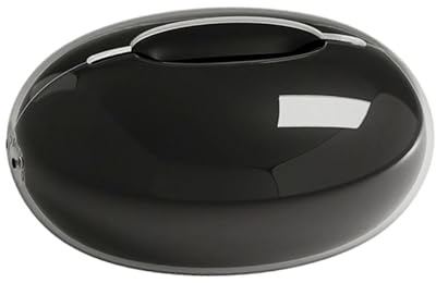 IOIUSKKU Dispensador de pañuelos de papel para, elegante y, Doble capa negra.