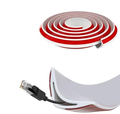Battiscopa Cucina,5M Battiscopa in PVC per Cucina Bagno Parete Pavimento,Flessibile Modanatura Adesiva da Parete,Beliebig Zuschneiden Cavo Nascondibile Impermeabile e Resistente All'umidità,20 * 20MM