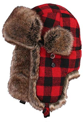 Insun Unisex Fliegermütze Warme Trappermütze Wintermütze Fellmütze Erwachsenen Winter Mütze für Herren und Damen