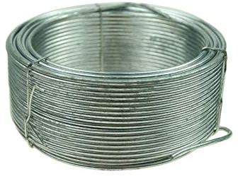 50 m de alambre de sujeción para jardín, 0,8 mm de diámetro, galvanizado GR5058