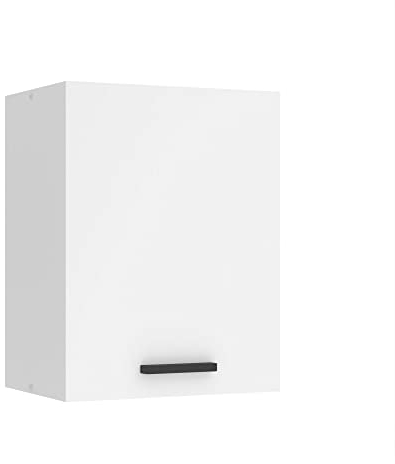Belini Hängeschrank Küche, Küchenschränke SG. Breite 45 cm. Oberschrank mit 1 Tür, Küchenhängeschränke, Wandschrank Hängend, Weiß matt