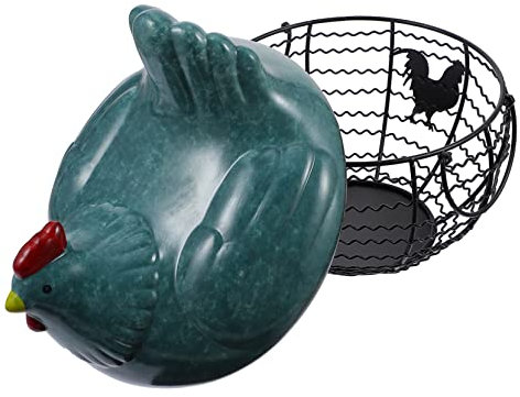 UPKOCH Eierkorb Für Küche Aufbewahrungskorb Aus Eisenkunst Obst-organizer Mehrzweckbehälter Für Gemüse Und Eier