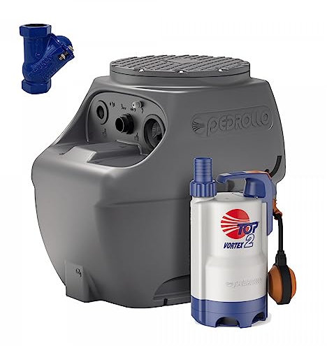 Station De Relevage 250l Pedrollo Sar250top2 Vortex Avec Clapet Et Vanne Intégré