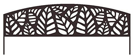 Bordure métal décoratif à planter ATHEA - 0,40 x 1m - Brun