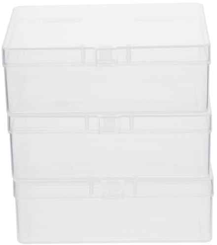 Abaodam 3 Stück Spielkarten Box Transparent, PP Karten Aufbewahrungsbox | Für Standard Kartenspiele, 10x7x3.5 cm Größe, Sicherer Schnappverschluss, Langlebiger PP-Kunststoff, Ideal Für Die Reise