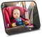 AiQInu Miroir Voiture Bébé, Miroir de sécurité réglable pour siège arrière de voiture, Incassable Rétroviseur - Noir