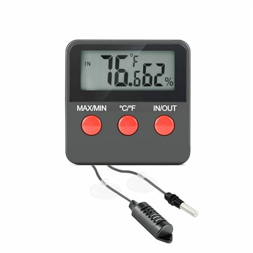 Misuratore digitale di temperatura e umidità Display LCD Termoigrometro for incubatrice da esterno con sonda for sensore di uova da cova for animali domestici