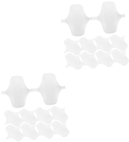 Healvian 2 Sets Elegante Menstruationsbinden Mit Spitzenverzierung Waschbare Periodenbinden Wiederverwendbar Für Frauen 2-3-malige Verwendung 10 Stück * 2