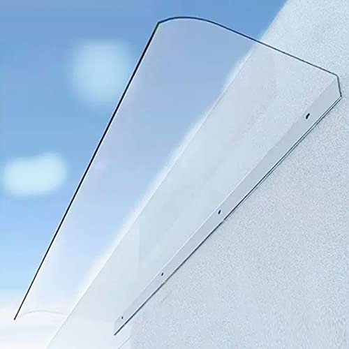 Türvordach, Außentürvordach, Verandavordach, gebogenes Fenstertürvordach, transparentes Vordach, Außenmarkise, Terrassenveranda-Markise, Gartenüberdachung, Polycarbonat-Abdeckung, UV-Schutz