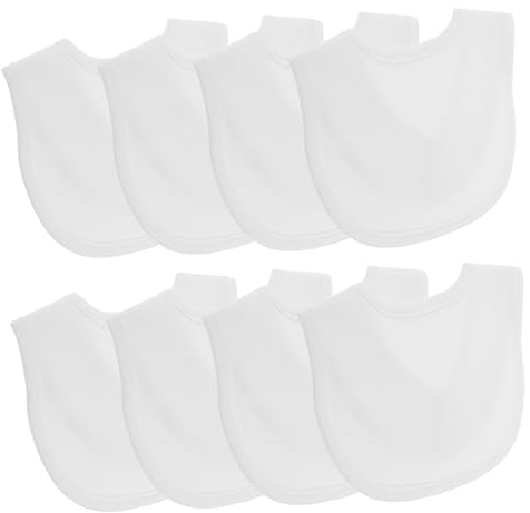 MOLUCKFU 8stücke Unisex Lätzchen Hochabsorbierende Baumwolle Für Sabber Zahnen Und Bequem Und Langlebig Für Neugeborene Und Kleinkinder Pflegeleicht Und Vielseitig Einsetzbar