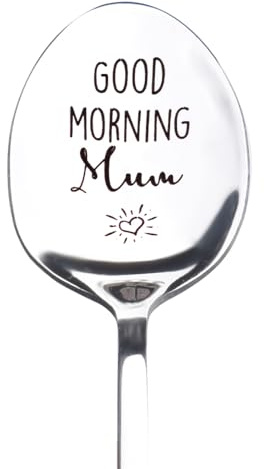 Mum Birthday Gifts for Mama Mom Christmas Retirement Gift for Mum Good Morning Mum Spoon Gift for Mother Tea Coffee Lover Gifts for Mam Mummy Mum Birthday Presents for Mum Mummy Mam Gift for Mom Spoon