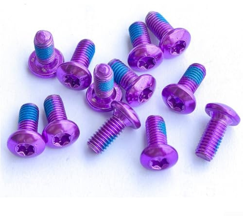 SPORTARC Lila T25 Schrauben für Bike Scheibenbremse für Rotor Installation 12 Stück