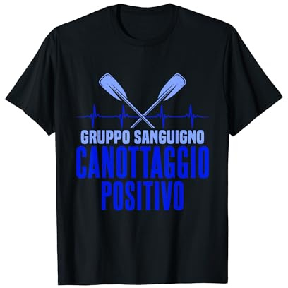 Gruppo Sanguigno Canottaggio Positivo Sport Acquatico Maglietta