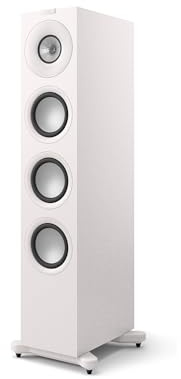 KEF Q11 Meta Enceintes Colonne HiFi, Blanc Satin | Musique | TV & Home Cinéma | Jeux vidéo | 3 Voies Bass Reflex | Haut-Parleur Uni-Q avec Mat 100 mm | Triple HP de Graves 165 mm