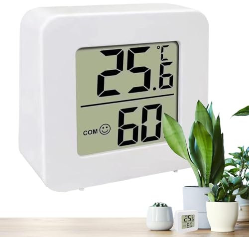 Indicatore Digitale Di Umidità E Temperatura | Termometro Digitale Per Ambienti Interni - Termometro Per Interni Igrometro Digitale, Misuratore Di Temperatura Igrometro LCD Per Misurazioni Di
