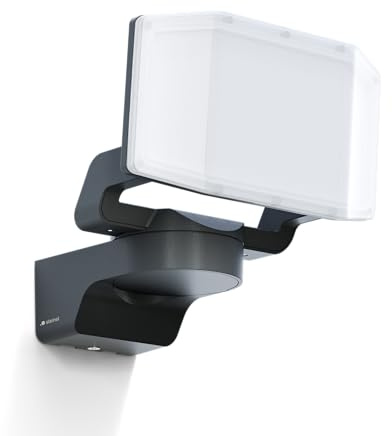 Steinel LED-strålkastare för utomhusbruk XLED Protect antracit | 3000K varmvit, justerbar panel, LED-strålkastare för trädgård, garage, gård