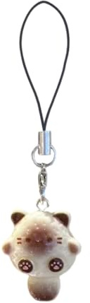 Schöner Cartoon-Katzen-Handyanhänger, einzigartiges Cartoon-3D-Katzen-Handy-Accessoire, stilvoller Charme für einen Hauch von