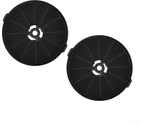 Set di 2 filtri a carbone attivo, 140 x 25 mm, compatibili con accessori per cappa da cucina, assorbono indesiderati e supportano l'aria pulita