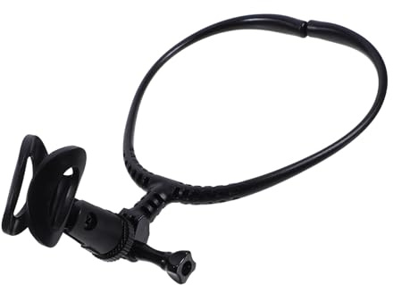WEKADRIN Microphone Holder Suitable for 24mm-45mm Diameter Microphones with Ergonomic Design and Sound Transmission for Neck for Outdoor Activities and Magician Performances