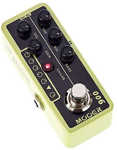MOOER Micro Preamp Peda 006 US Classic Deluxe Digital Preamp 40Watt Tube Amp Models for Electric Guitar and Bass Guitar