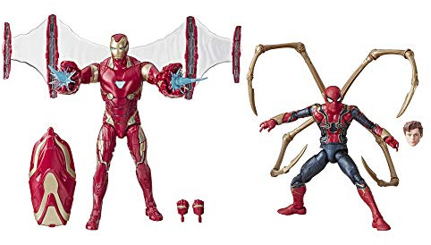 Marvel Legends Series Avengers: Infinity War 6-Scale Movie-Inspired Iron Man Mark 50 & Iron Spider Collectible Action Figure 2 Pack