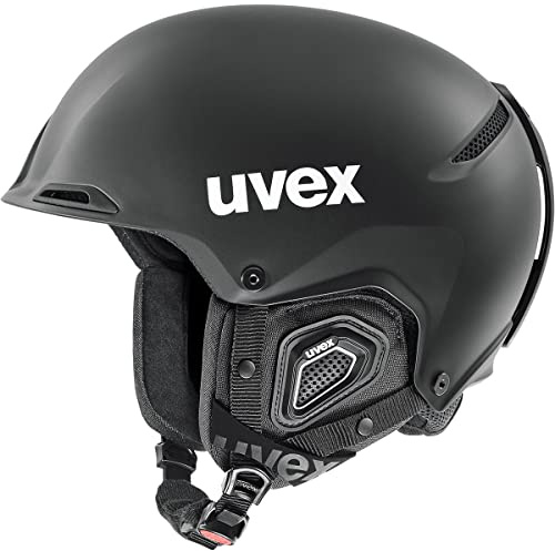 uvex Jakk+ IAS - skidhjälm för dam och herr - individuell storleksanpassning - optimerad ventilation - black matt - 59-62 cm