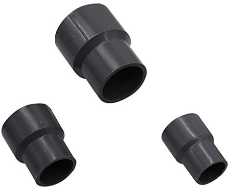 MDD PVC Droite Réduction De Connecteurs Tuyau Réducteur Adaptateur d'eau D'irrigation Raccords De Tuyauterie (Color : Grey, Size : 32mm 25mm)