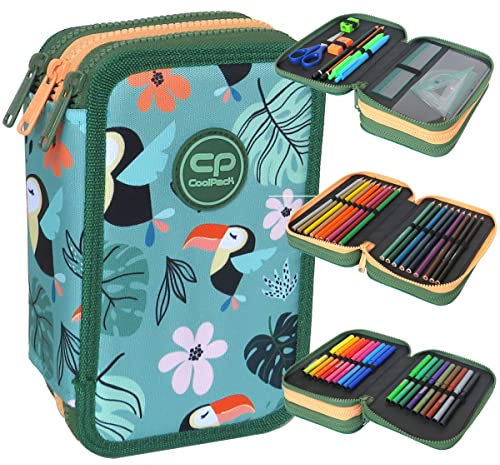 Coolpack F067662, Mäppchen JUMPER 3 TOUCANS, Green