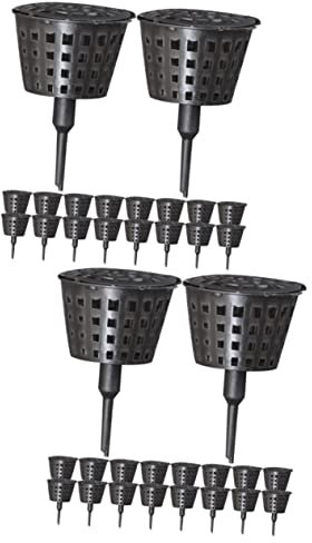 Yardwe 60 Pièces Boîte D'Engrais Boîte D'Engrais Conteneur avec Couvercle Planteur D'Orchidées Paniers en Filet D'Engrais Semis Plateaux De Démarrage Orchidées Paniers D'Engrais