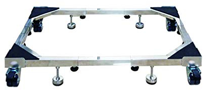 YHJZSM Washing Machine Stand Base Fridge Freezer Wheels Heavy Duty Adjustable Appliance Mover Trolley Length 82-125cm Double Door Commercial Wine Cooler Stand Pedestal Movable Double Door