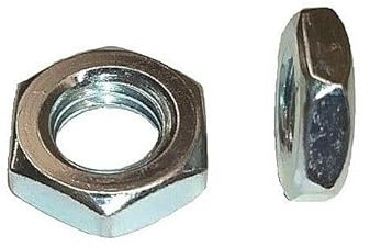 Sechskantmuttern niedrige Form flach Feingewinde DIN 439 Muttern von M8 bis M20 Stahl Verzinkt (10, M20x1,5)