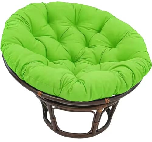 Hängesessel Kissen 100 cm Outdoor - Stuhlkissen Papasansessel Sitzkissen Gartenmöbel Polster Hängekorb Sitzpolster Dicke Sitzauflagen für Rattanmöbel und Gartenstuhl Rund Papasansessel Kissen