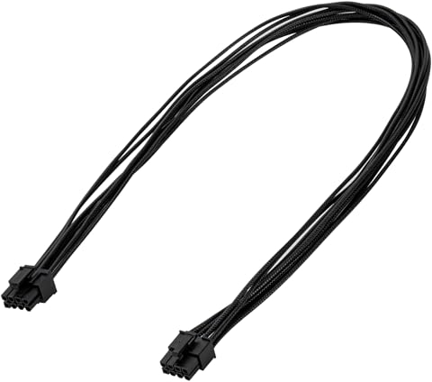 Cable PCIE para Seasonic, PSU Macho de 8 Pines a GPU PCIe de 8 Pines (6 + 2), Cable de alimentación con peines para Fuente de alimentación Modular Seasonic (65 cm)